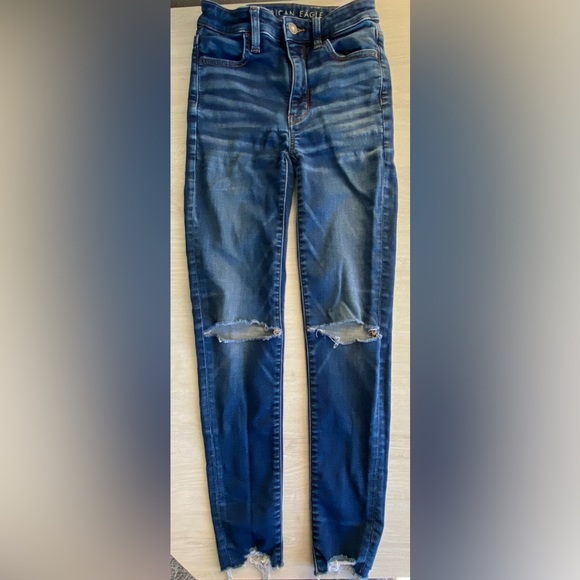 American Eagle Outfitters Super Hi-Rise Jeggings Size 00 Regular - Picture 1 of 8